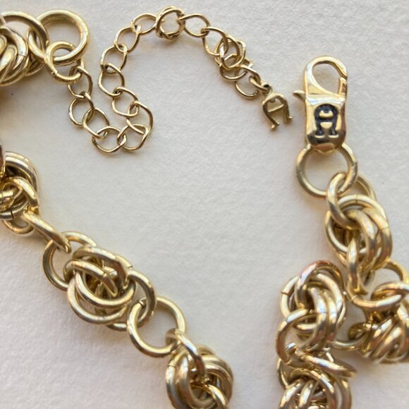 Vintage Etienne Aigner Chunky Gold-Tone Chain Necklace 24" - Picture 3 of 4